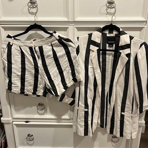 Trouvé Short and blazer set